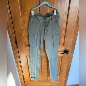 Reiss Paper Bag waist women’s Olive Cargo Pants sz 2